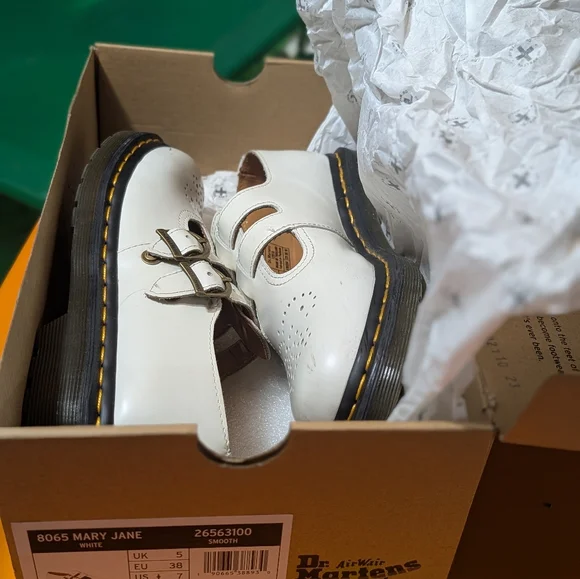 Dr. Martens  Mary Jane , White Kids Dress Shoes - Picture 2 of 6